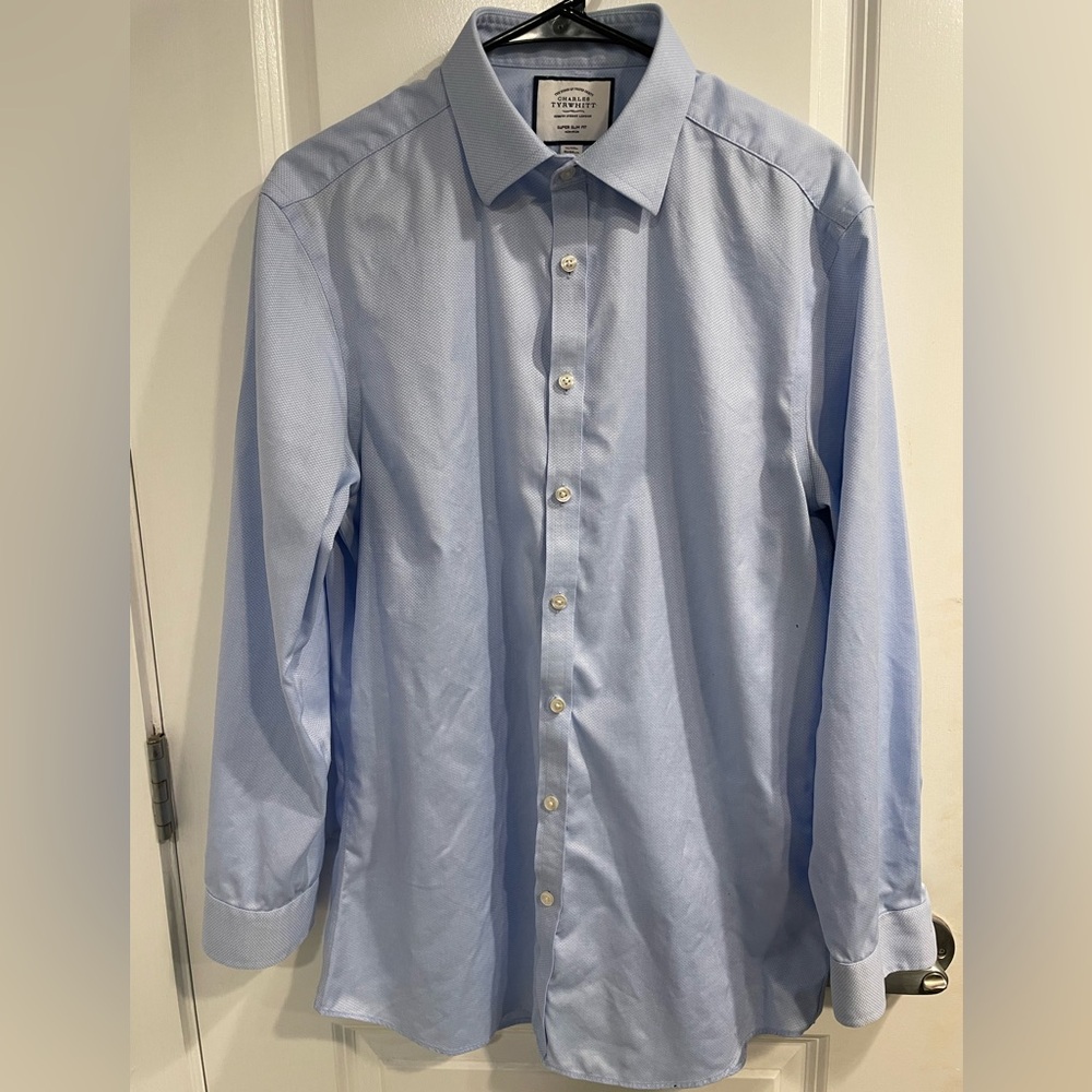 Charles Tyrwhitt Sky Blue Dress Shirt - Super Slim Fit
